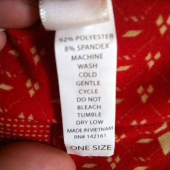 LULAROE | Women's Leggings Red Size OS - Picture 3 of 6